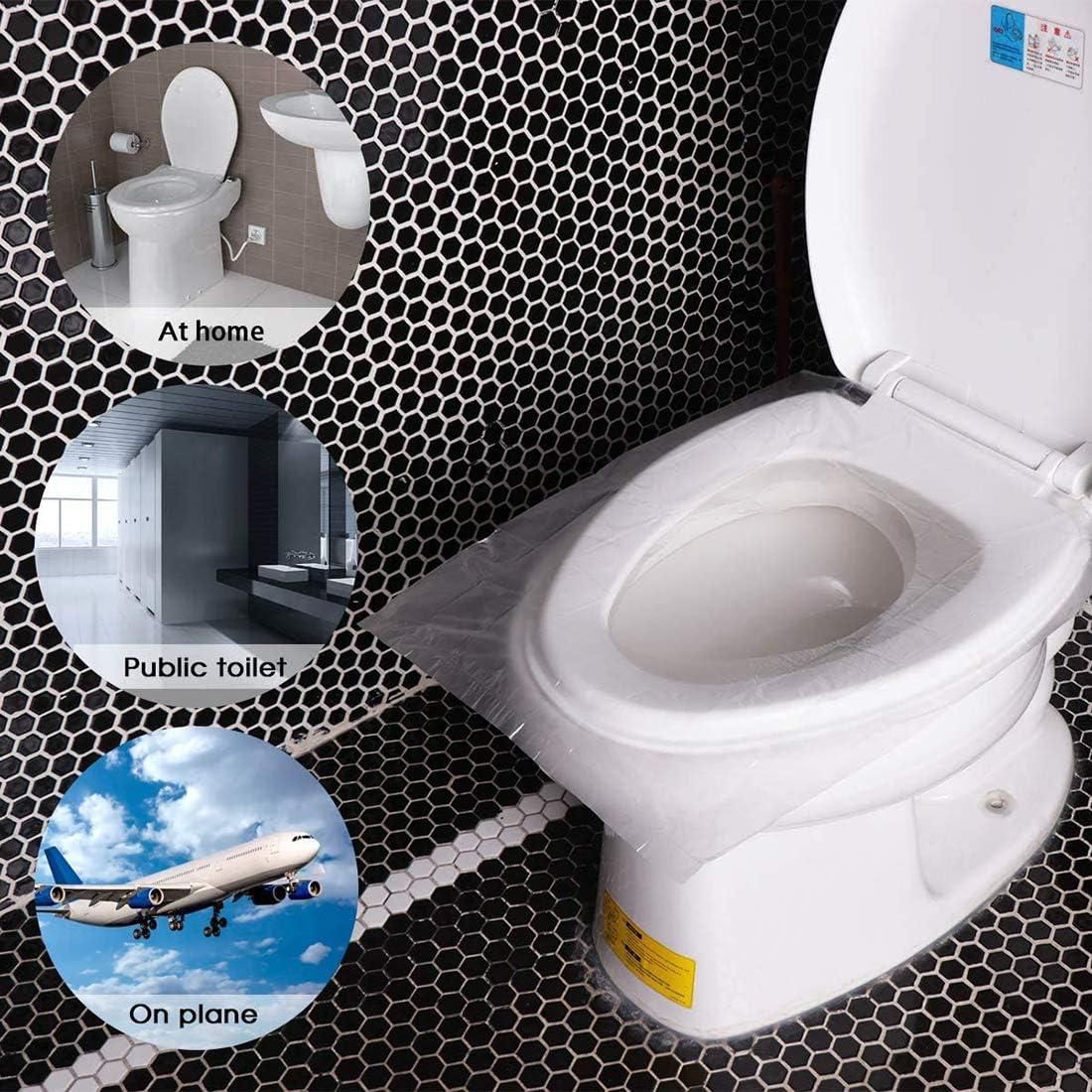 Disposable Waterproof Paper Toilet Seat Covers (50Pcs) - Camping & Travel