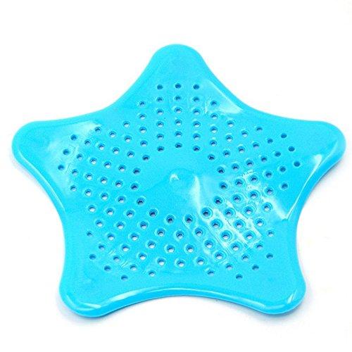 Starfish Hair Catcher - Rubber Sink Strainer Pack (2) for Smooth Drainage