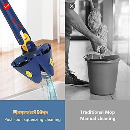 Triangle Cleaning Mop - 360-Degree All-Round Cleaning