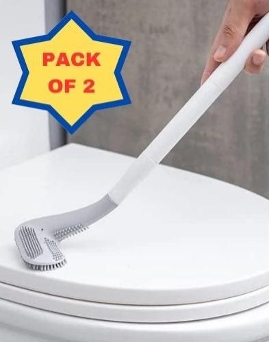 Pack of 2 Golf Toilet Brushes - Flexible Silicone Golf Brush