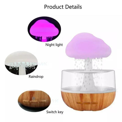 Raining Cloud Night Light Micro Humidifier Diffuser | Serene Home Ambiance