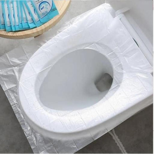 Disposable Waterproof Paper Toilet Seat Covers (50Pcs) - Camping & Travel