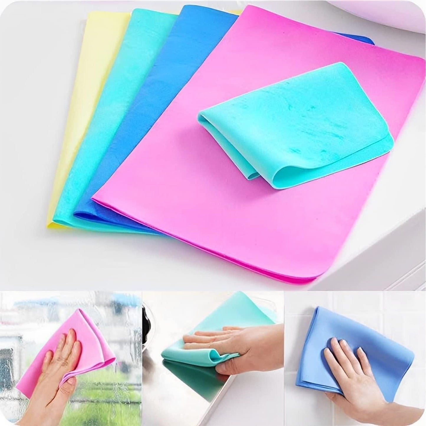 Reusable Multipurpose Kitchen Cleaning Cloth (Pack of 1) - Suede Material