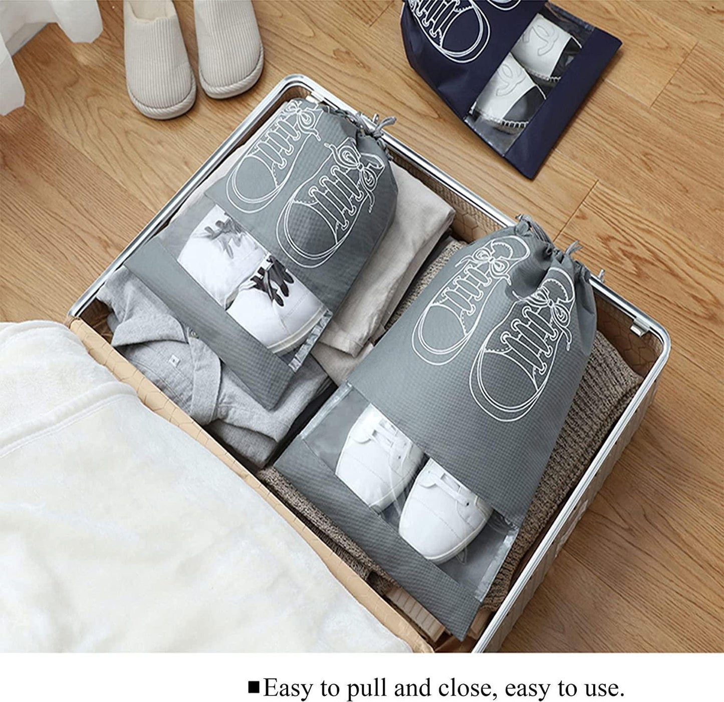 Multicolor Non-Woven Fabric Shoe Storage Bags