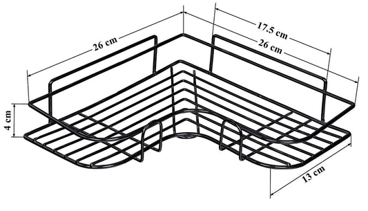 Sleek Stainless Steel Self-Adhesive Corner Rack for Kitchen and Bathroom