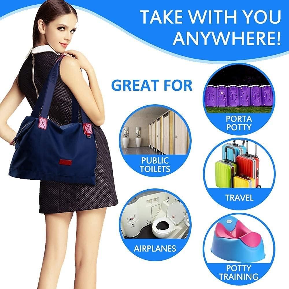 Disposable Waterproof Paper Toilet Seat Covers (50Pcs) - Camping & Travel