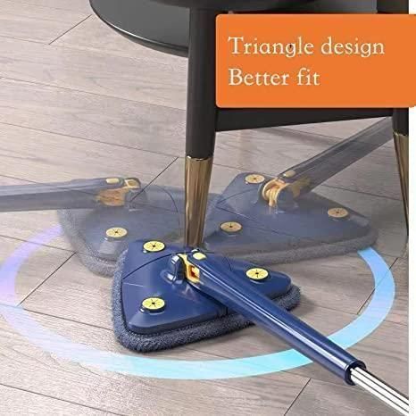 Triangle Cleaning Mop - 360-Degree All-Round Cleaning